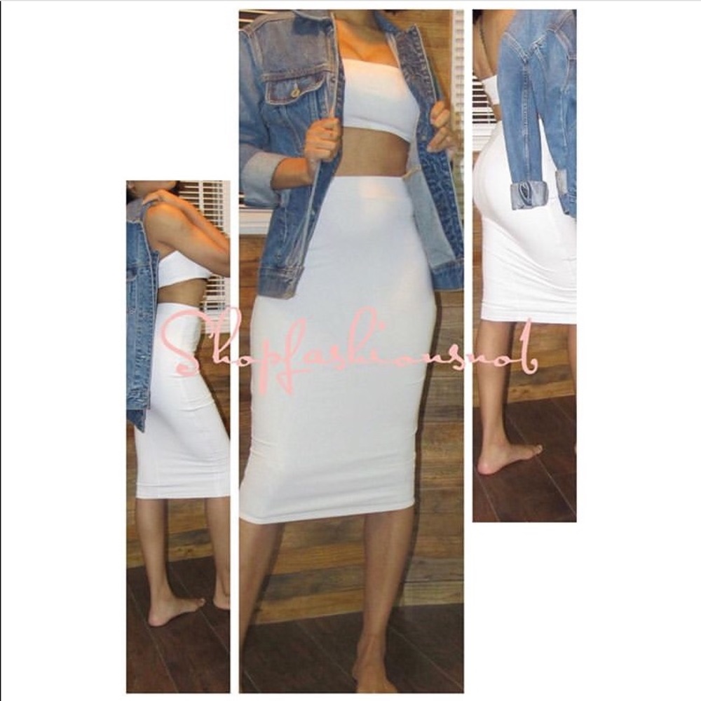 White two piece